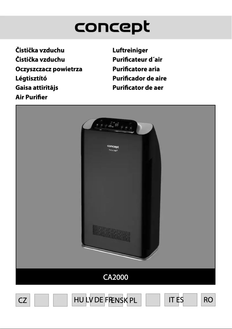 Page 1 de la notice Manuel utilisateur Concept Perfect Air CA2000