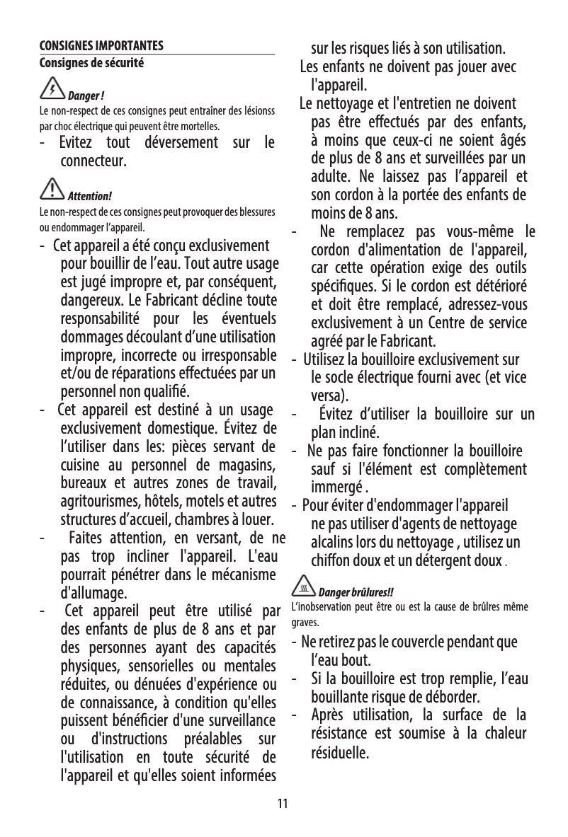 Image de la première page du manuel de l'appareil Icona Elements KBOE2001