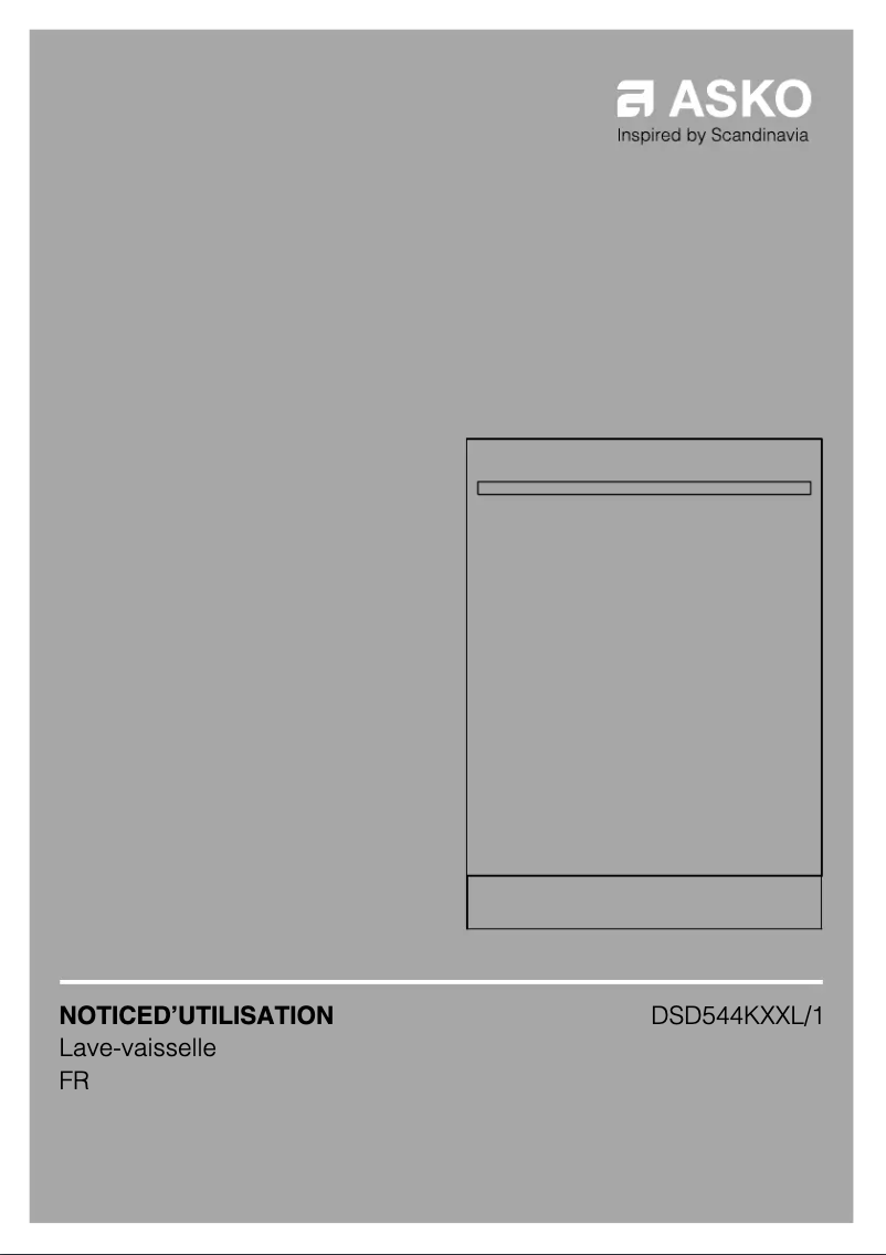 Page 1 de la notice Manuel utilisateur Asko DSD544KXXL/1