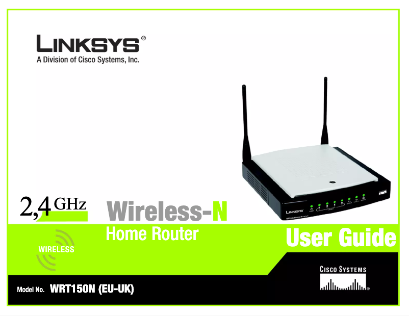 Page n°1 - Manuel utilisateur Linksys WRT150N