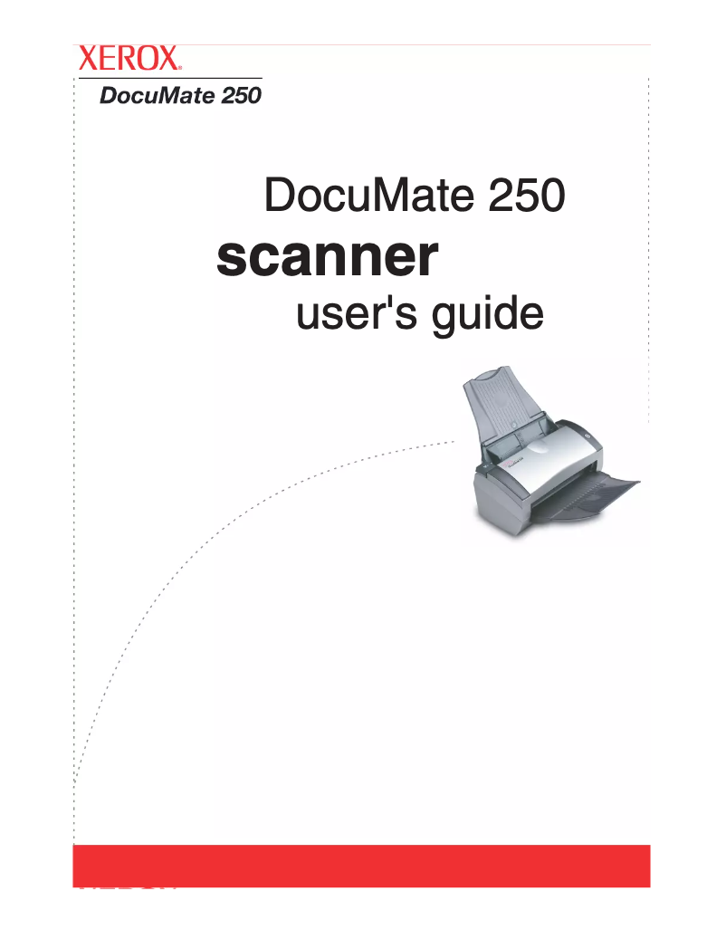 Page n°1 - Manuel utilisateur Xerox DocuMate 250