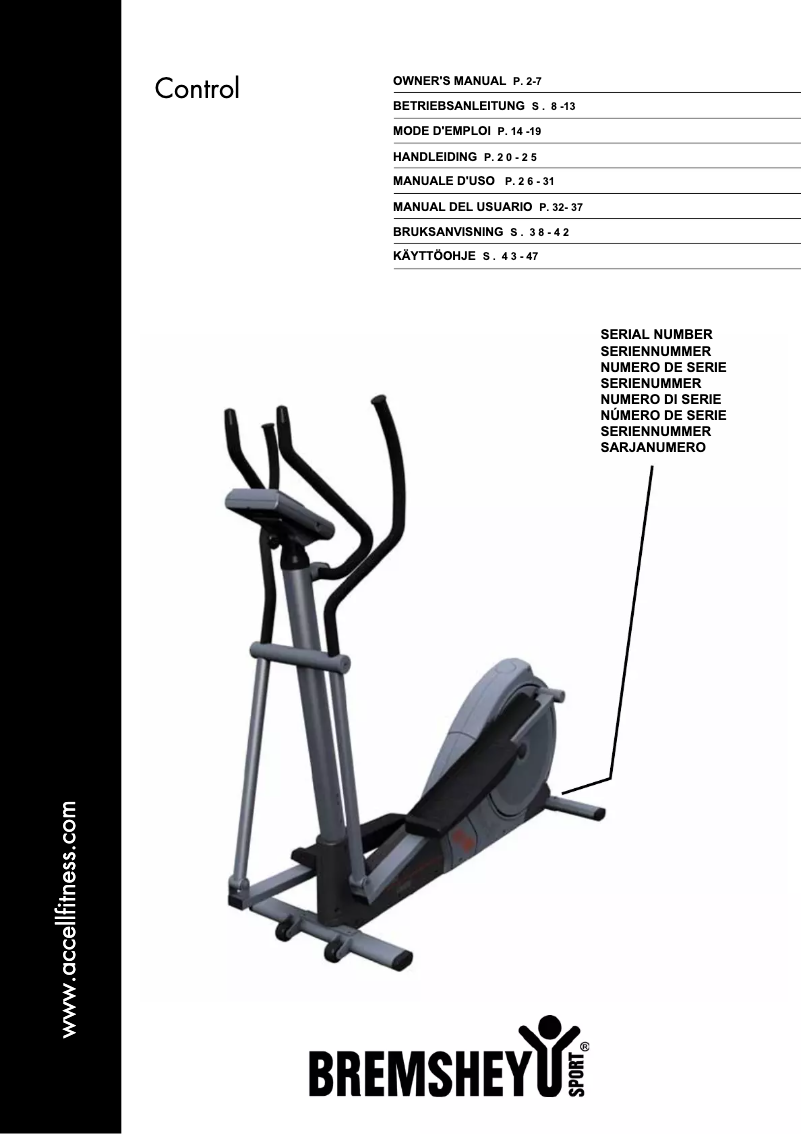 Image de la première page du manuel de l'appareil Orbit Control 19
