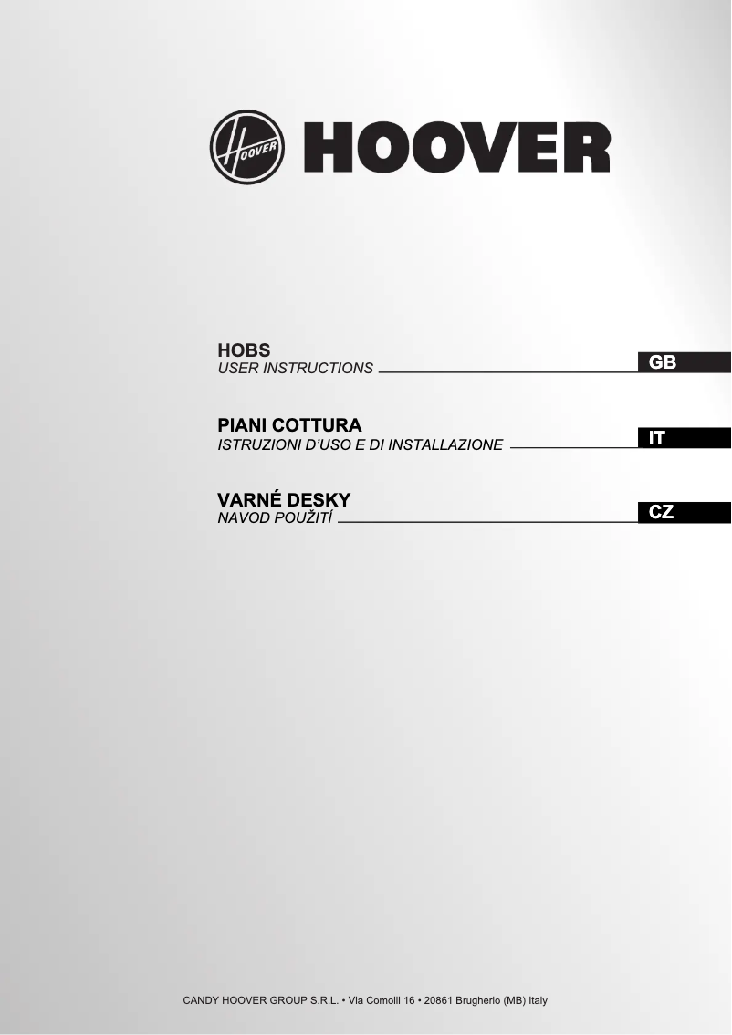 Página 1 del manual Manual de usuario Hoover HH64BVT