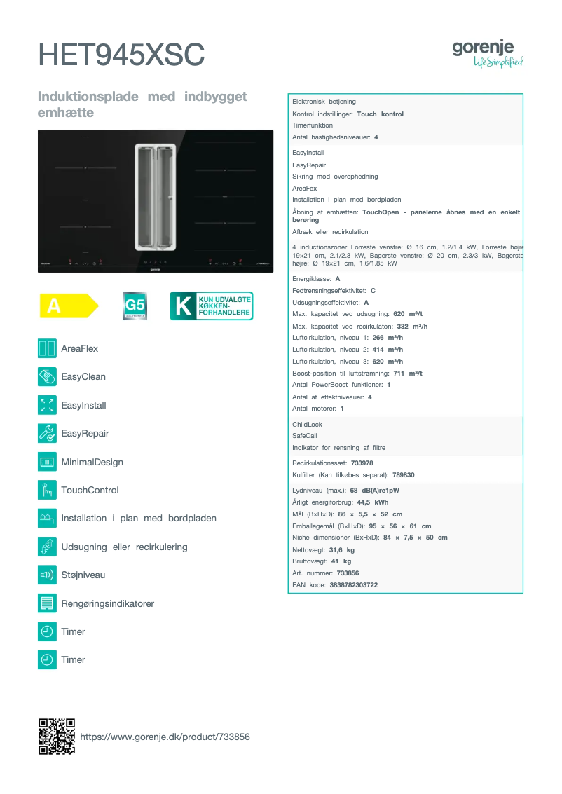 Image de la première page du manuel de l'appareil HET945XSC