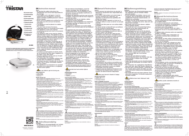 First page image of the manual for SA-3052