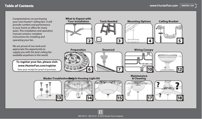 First page image of the manual for Donegan 53333