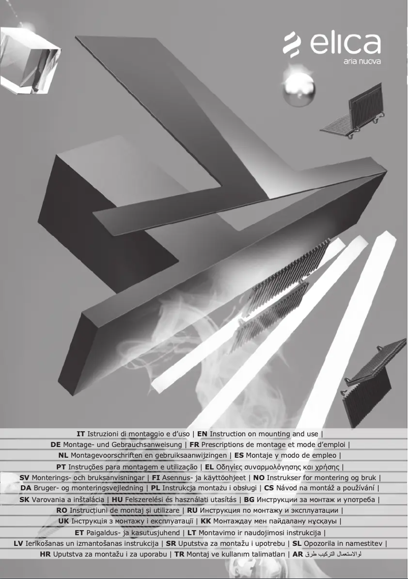 Page 1 de la notice Manuel utilisateur Elica Fold PRF0189400