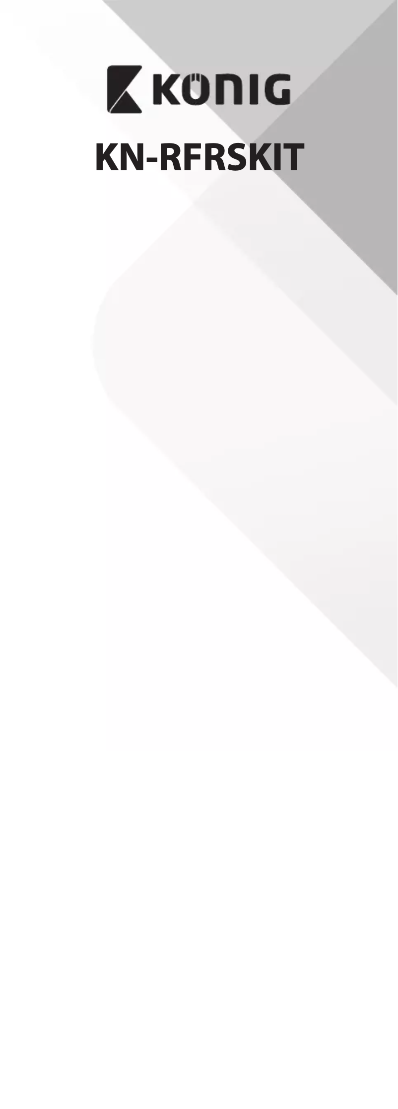 Page 1 de la notice Manuel utilisateur Konig KN-RFRSKIT
