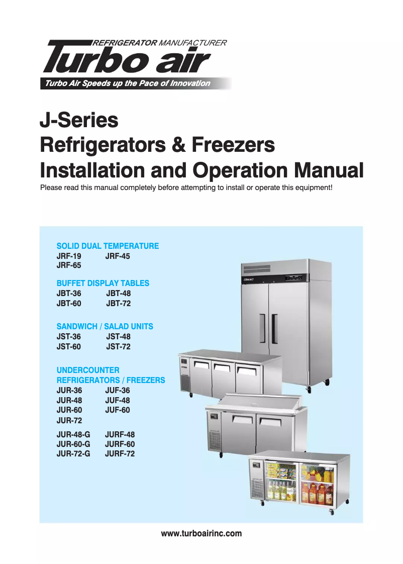Image de la première page du manuel de l'appareil JUR-72-G