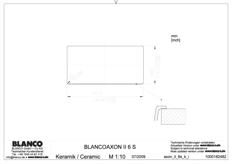 Page n°1 - Manuel utilisateur BLANCO AXON II 6 S
