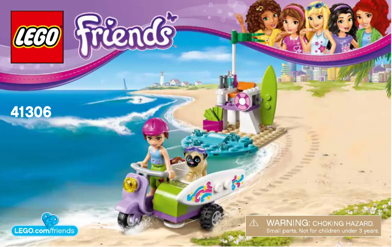 Page 1 de la notice Consignes visuelles Lego Friends 41306