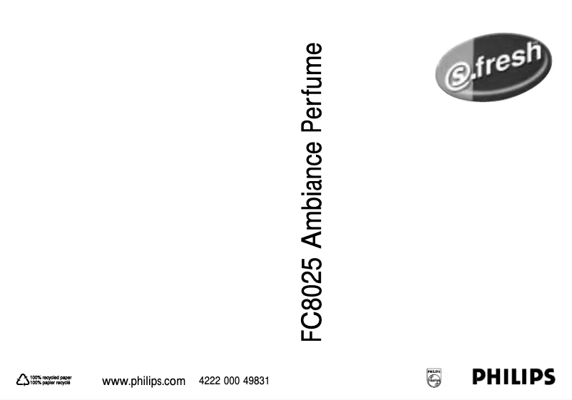 Imagen de la primera página del manual del dispositivo FC8025