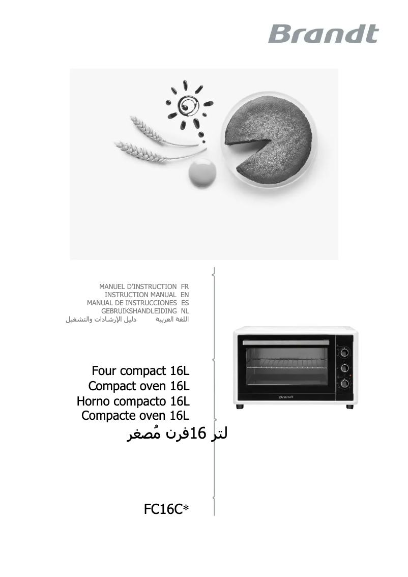 Page 1 de la notice Manuel utilisateur Brandt FC16CW
