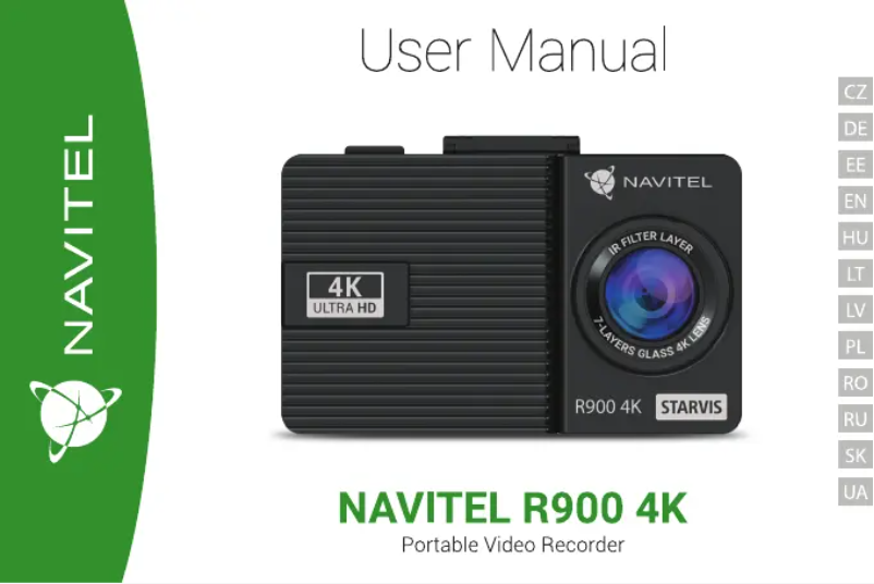 Page 1 de la notice Manuel utilisateur Navitel R900 4K