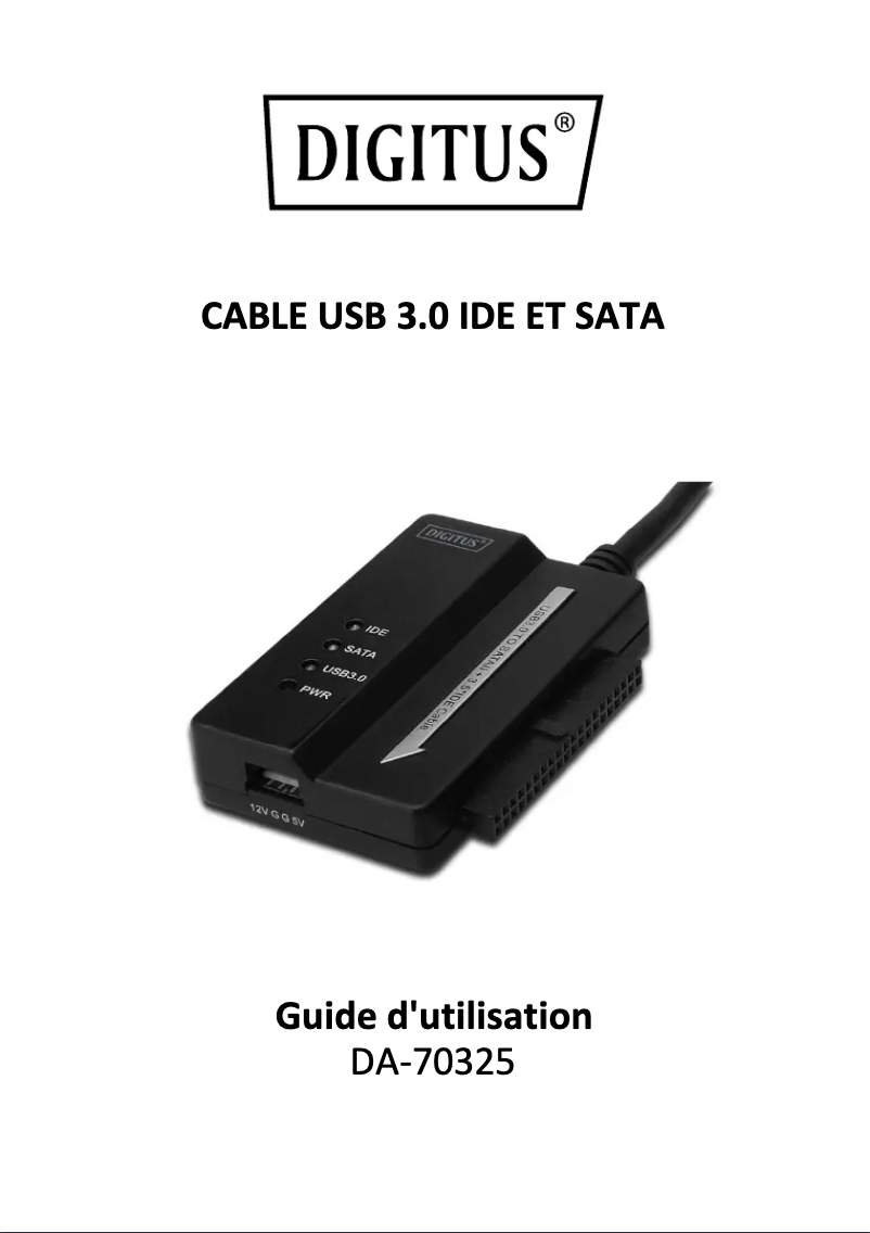 Image de la première page du manuel de l'appareil DA-70325