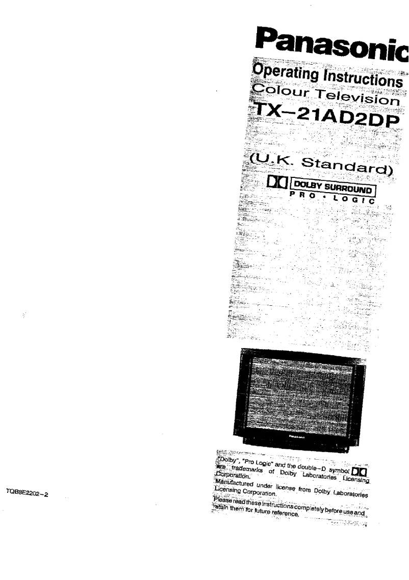 Imagen de la primera página del manual del dispositivo TX-21AD2DP