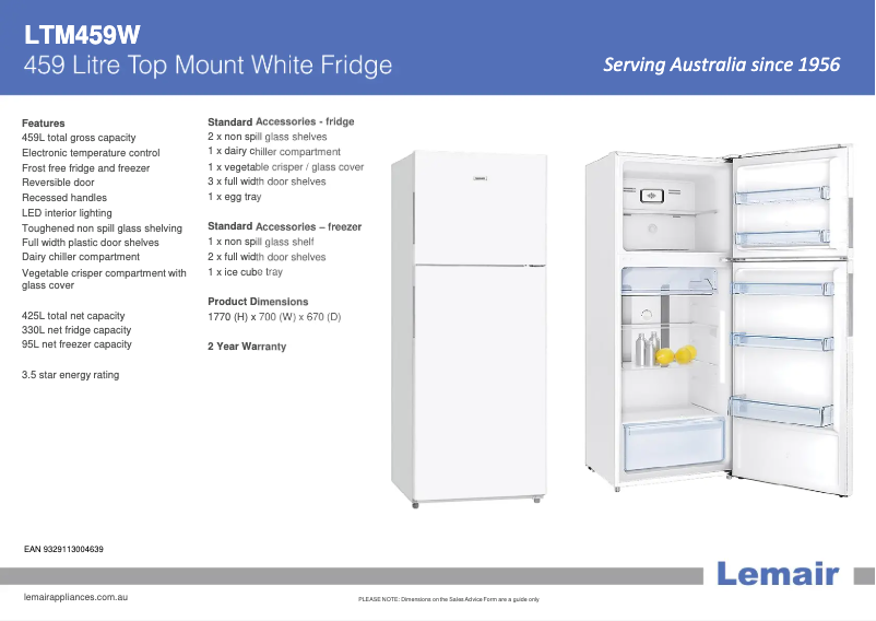 Página 1 del manual Manual de usuario Lemair LTM459W
