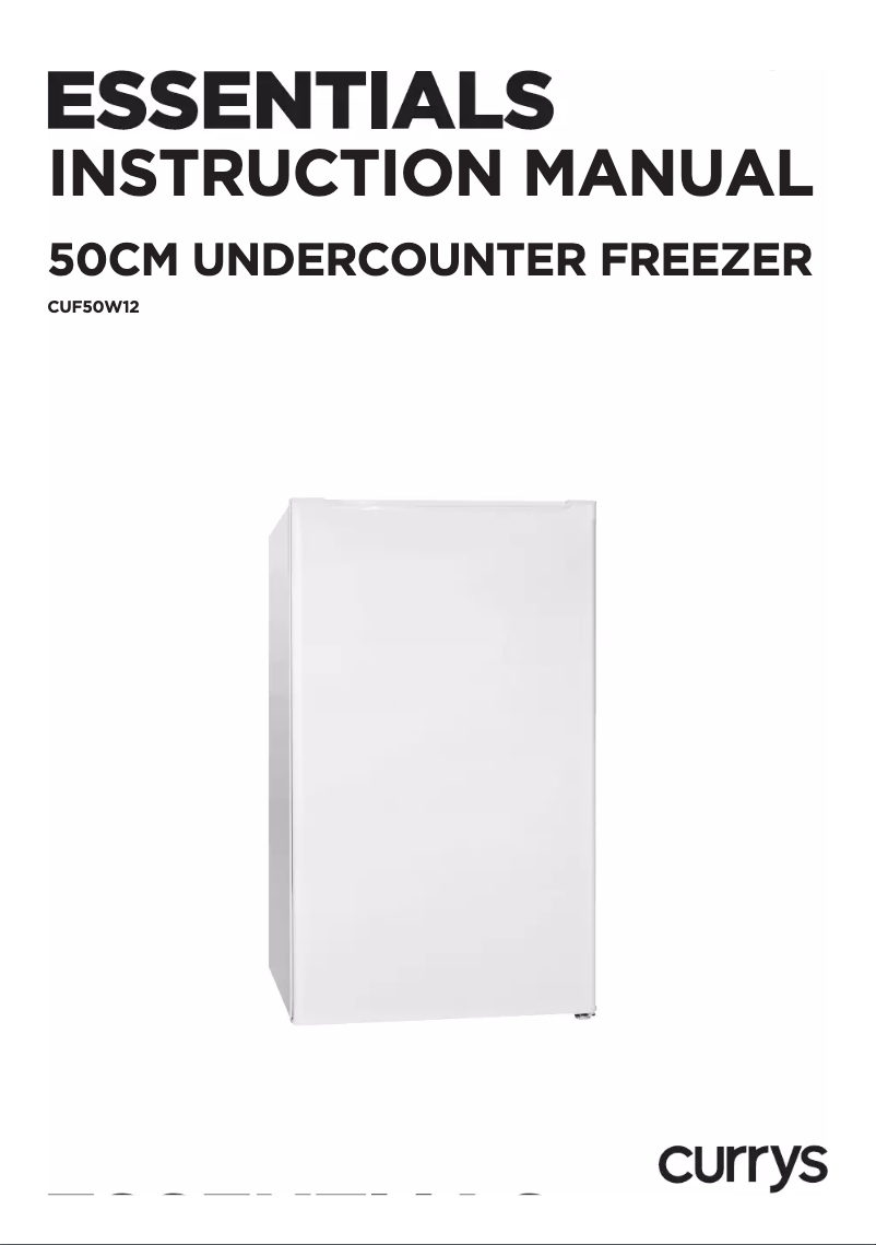 Page n°1 - Manuel utilisateur Currys Essentials CUF50W12