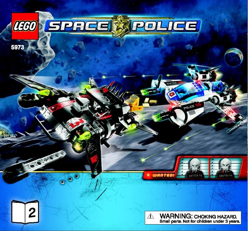 Page 1 de la notice Manuel utilisateur Lego Space Police 5973