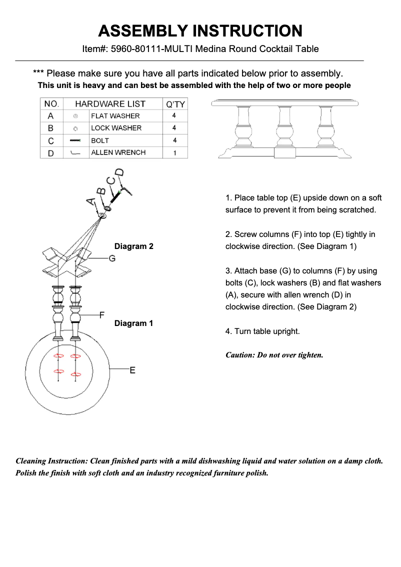 Image de la première page du manuel de l'appareil 5960-80111-MULTI