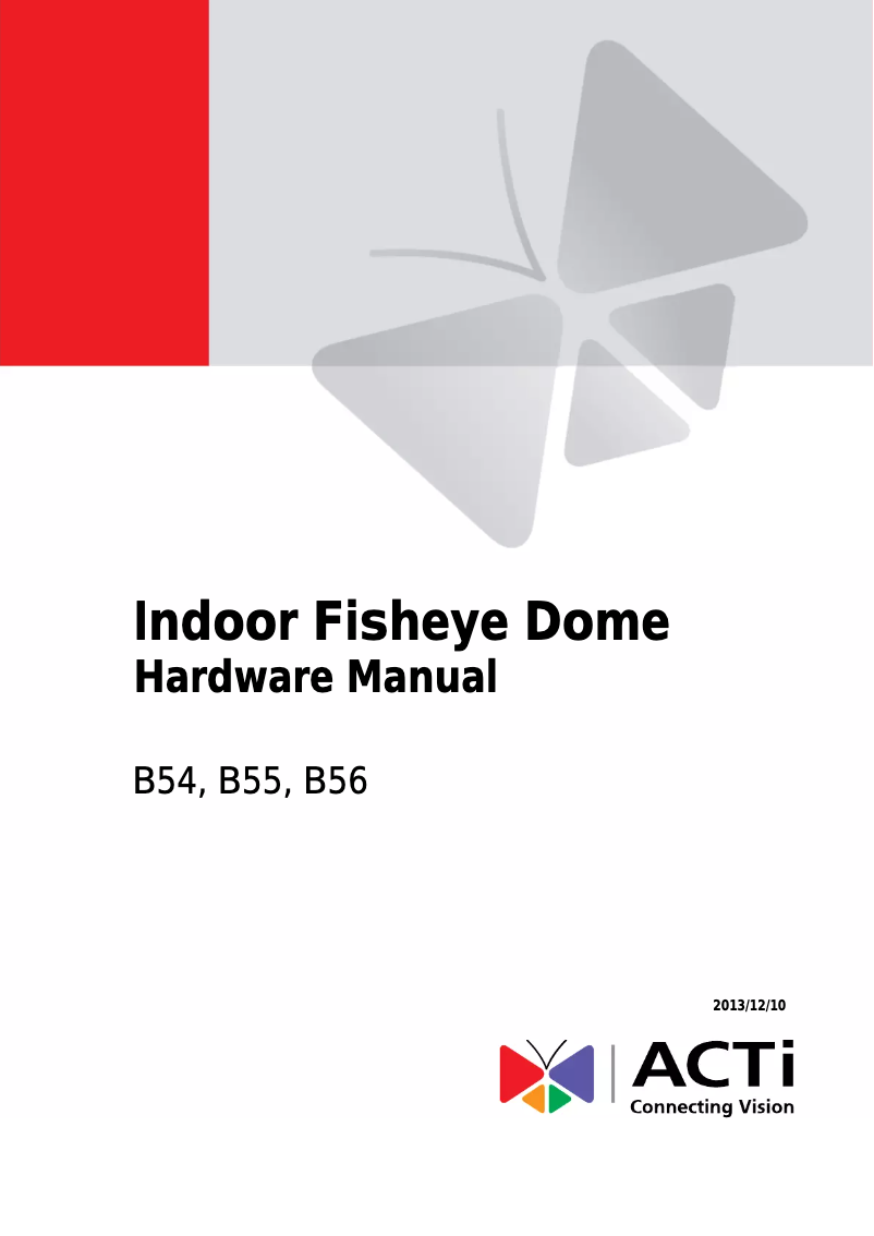 Page 1 de la notice Mode d'emploi ACTi B56