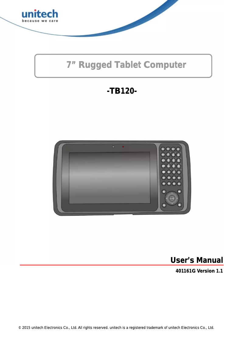 Image de la première page du manuel de l'appareil TB120