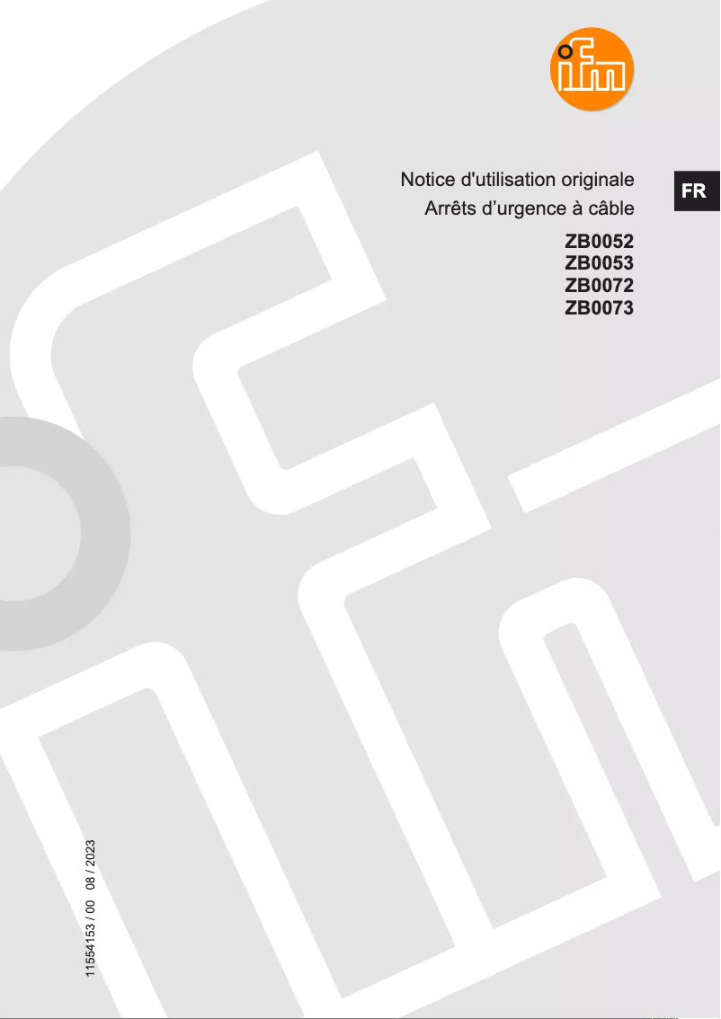 Página 1 del manual Manual de usuario IFM ZB0072