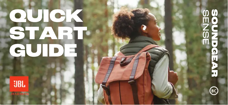 Page 1 de la notice Manuel utilisateur JBL Soundgear Sense