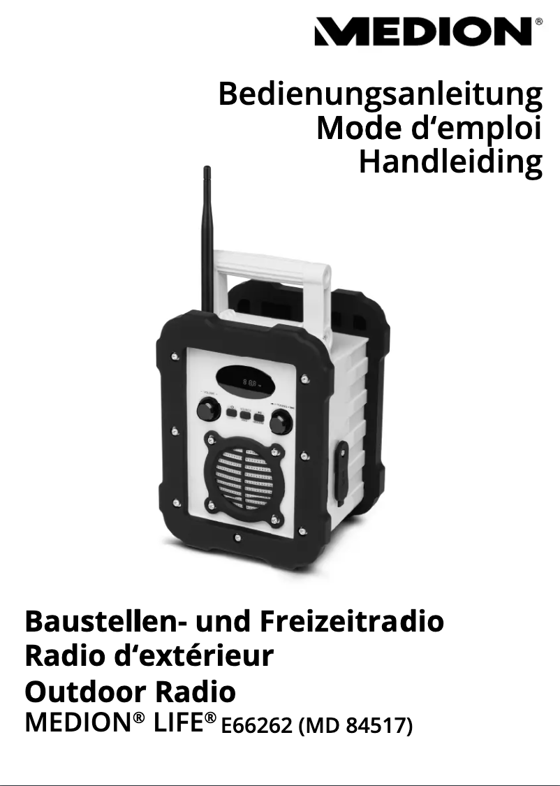 Page n°1 - Manuel utilisateur Medion E66262