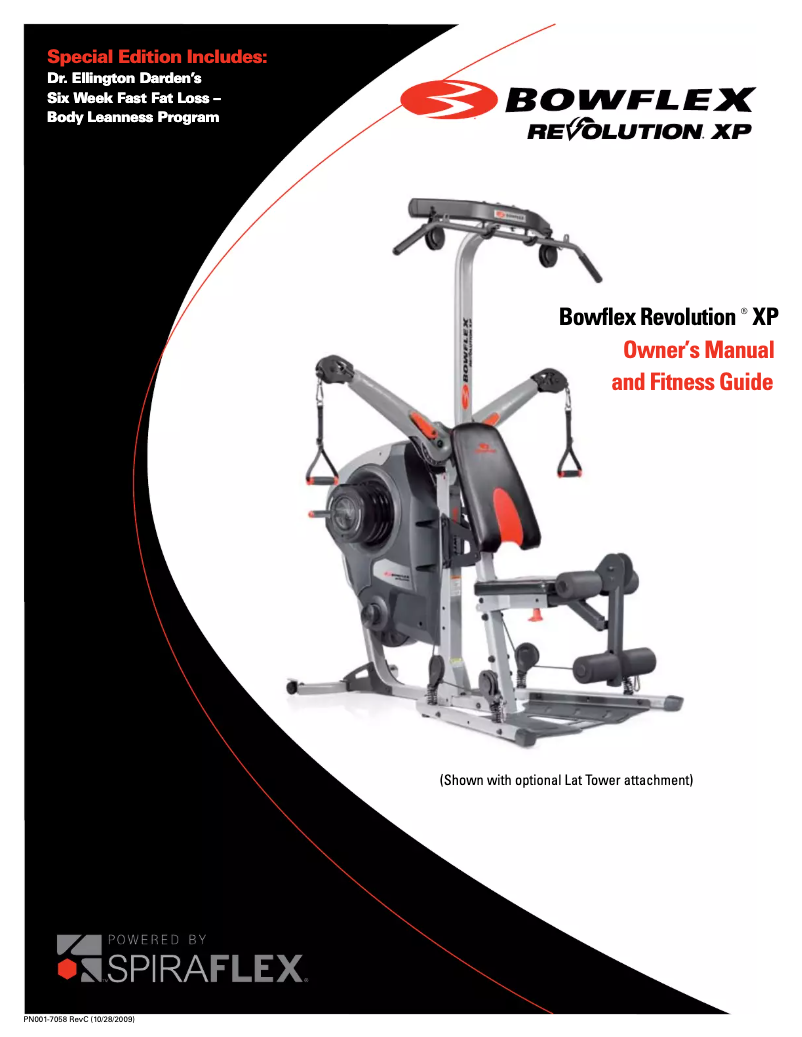 Page 1 de la notice Manuel utilisateur Bowflex Revolution XP