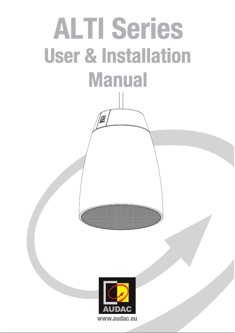 Image de la première page du manuel de l'appareil ALTI4