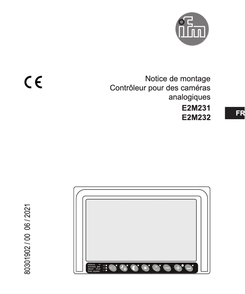 Image de la première page du manuel de l'appareil E2M231