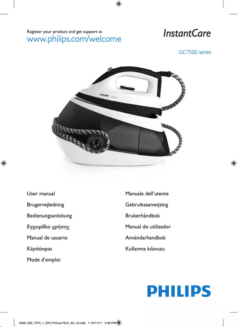 Página 1 del manual Manual de usuario Philips InstantCare GC7542