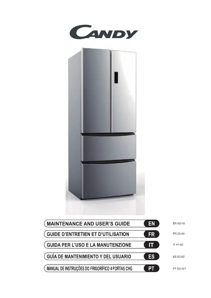 Page 1 de la notice Manuel utilisateur Candy HMN7182 B