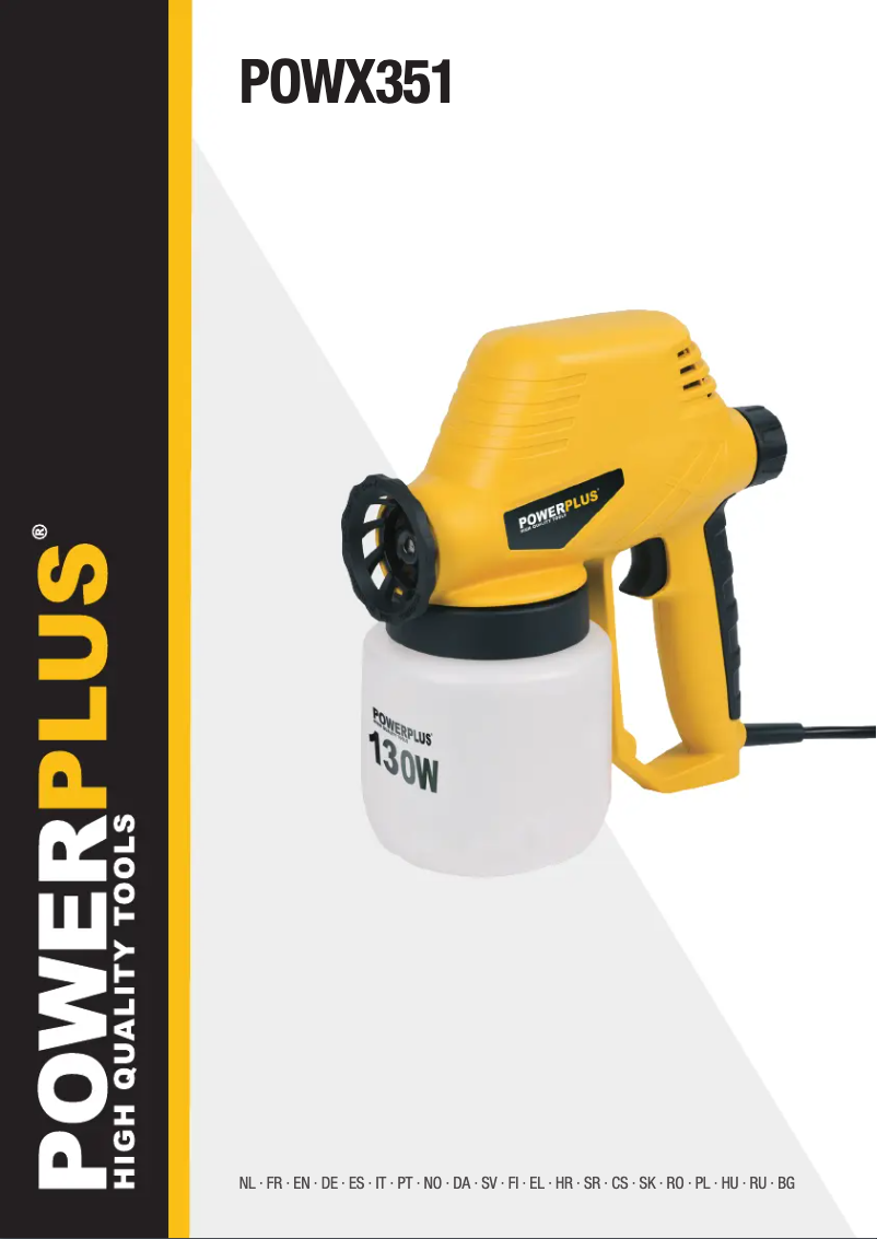 Page n°1 - Manuel utilisateur PowerPlus POWX351
