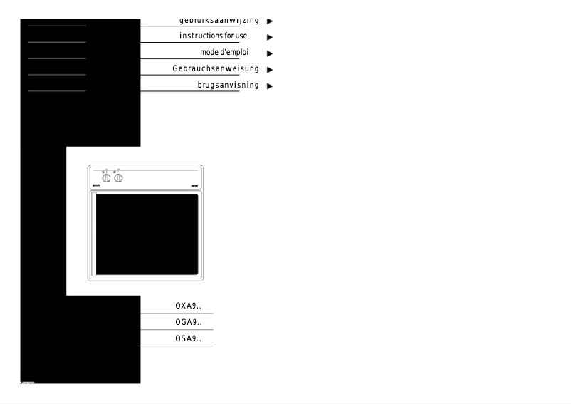Image de la première page du manuel de l'appareil OXA953