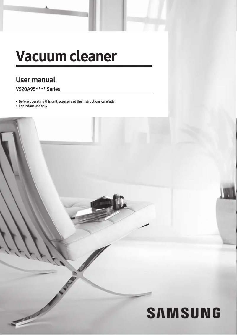 Image de la première page du manuel de l'appareil VS20A95973B