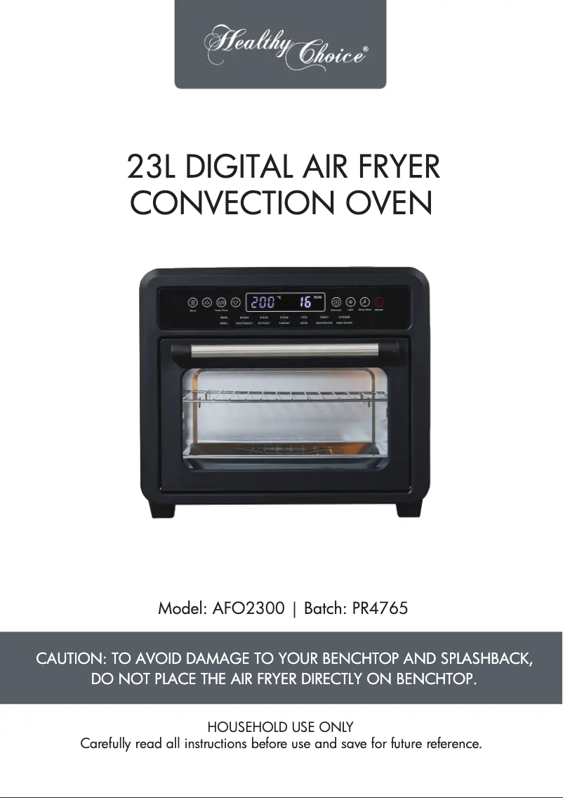 Image de la première page du manuel de l'appareil AFO2300