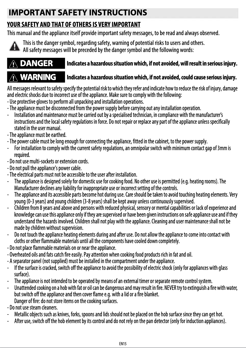 Page 1 de la notice Manuel utilisateur Whirlpool ACM 828/BA