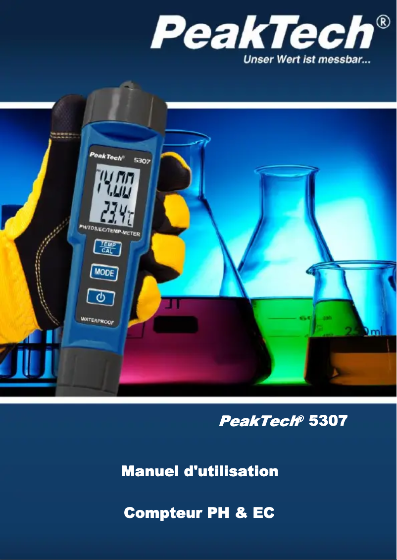 Page n°1 - Manuel utilisateur PeakTech 5307