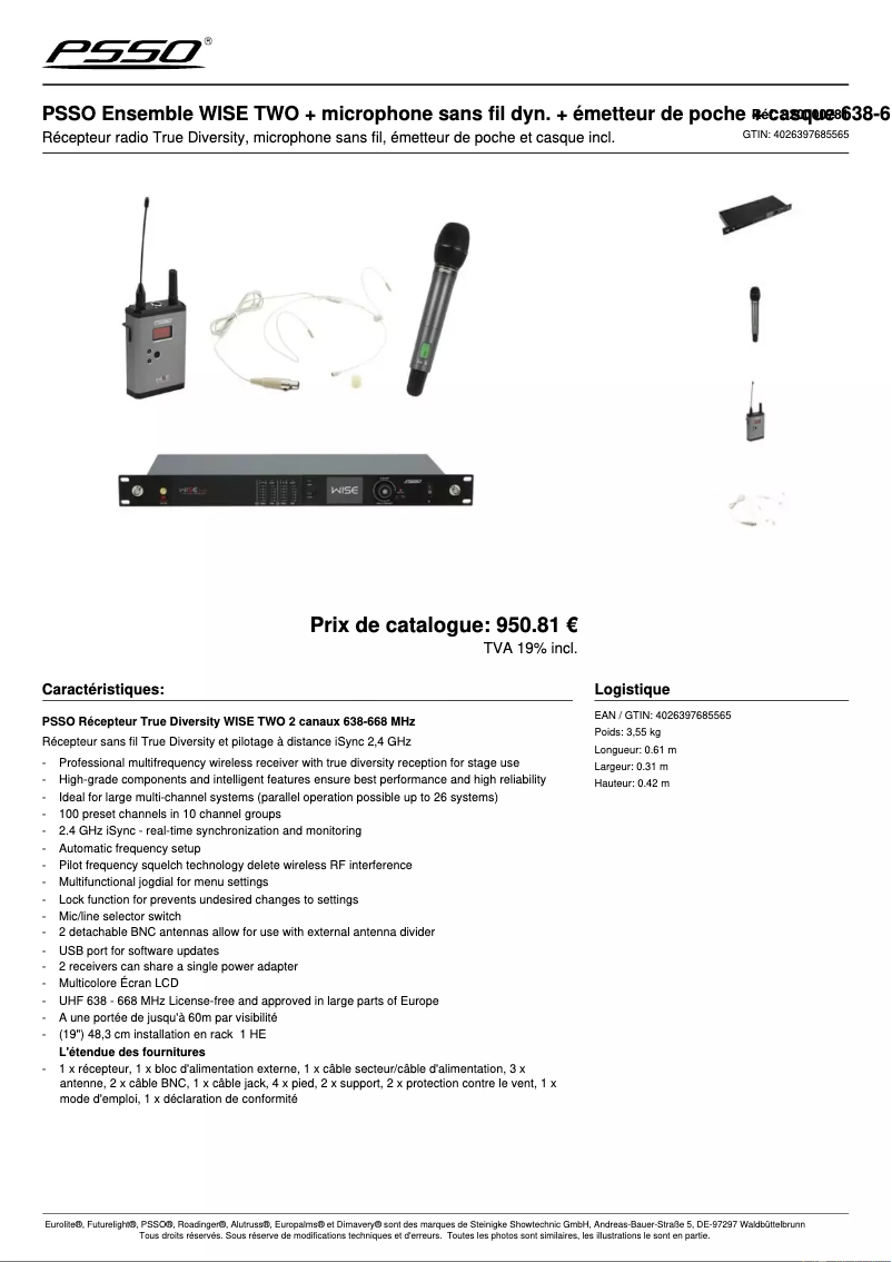Image de la première page du manuel de l'appareil WISE 638-668