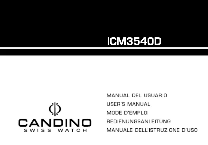 Page n°1 - Manuel utilisateur Candino C4516