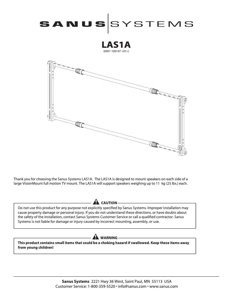Image de la première page du manuel de l'appareil LAS1A