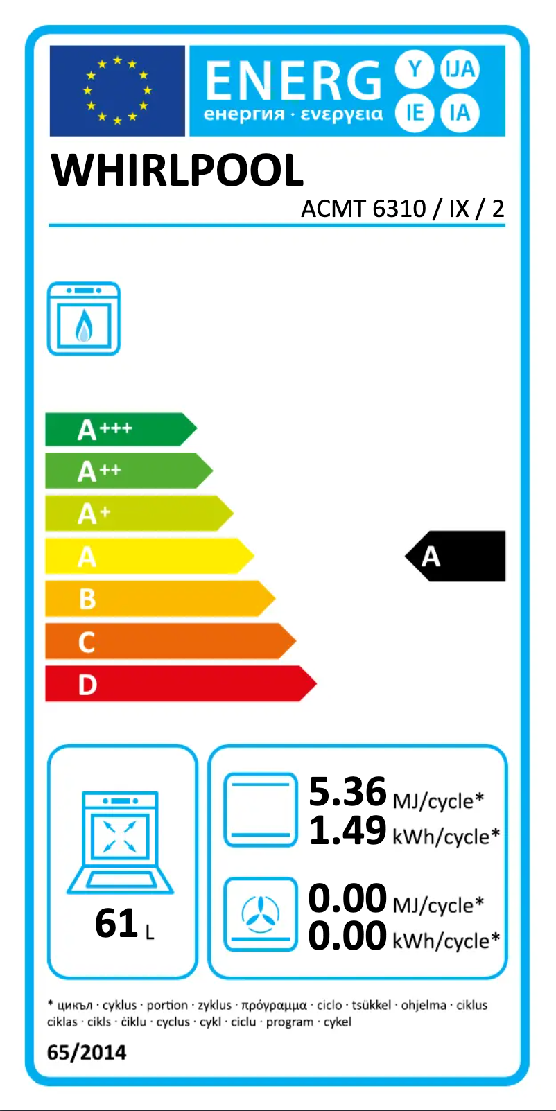 Image de la première page du manuel de l'appareil ACMT 6310 / IX / 2