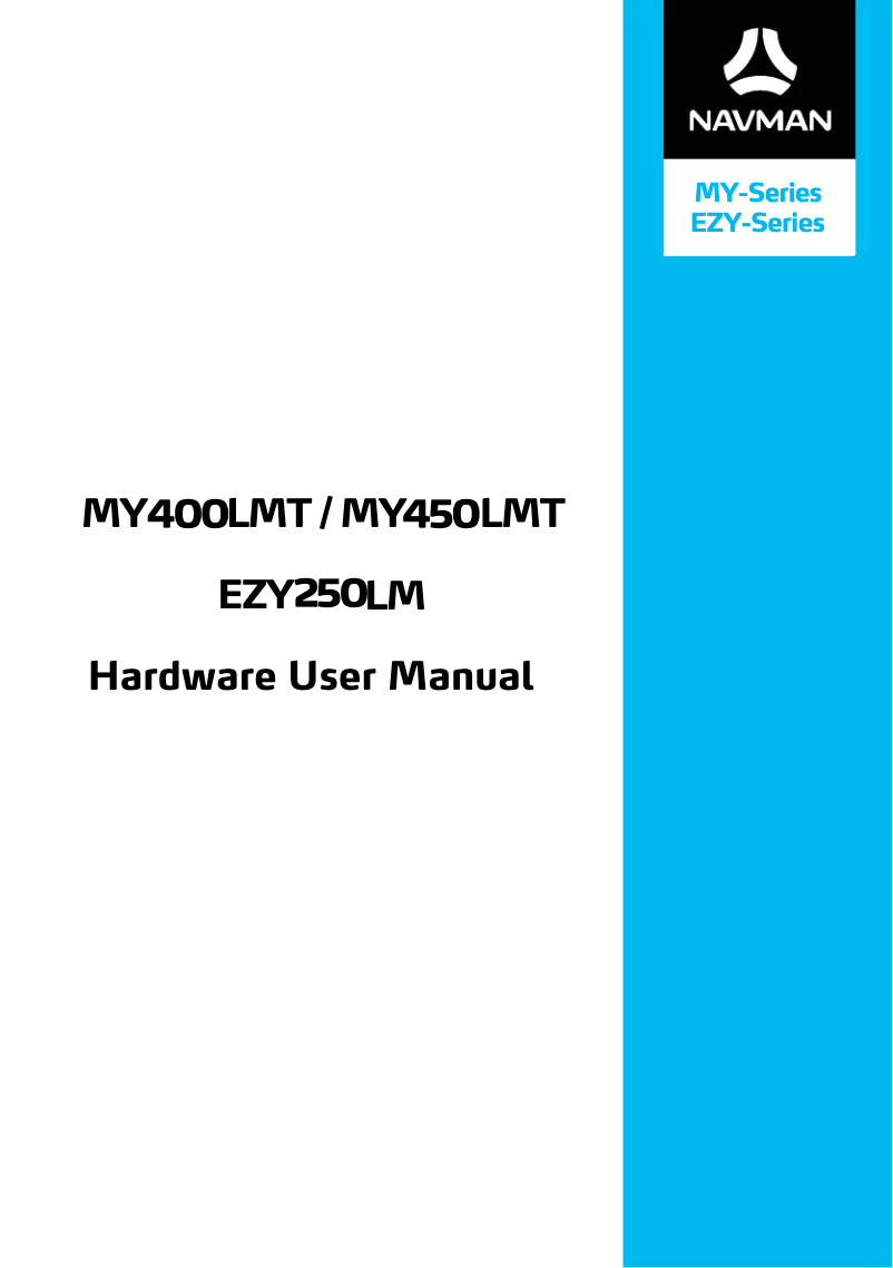 Page n°1 - Manuel utilisateur Navman MY400LMT