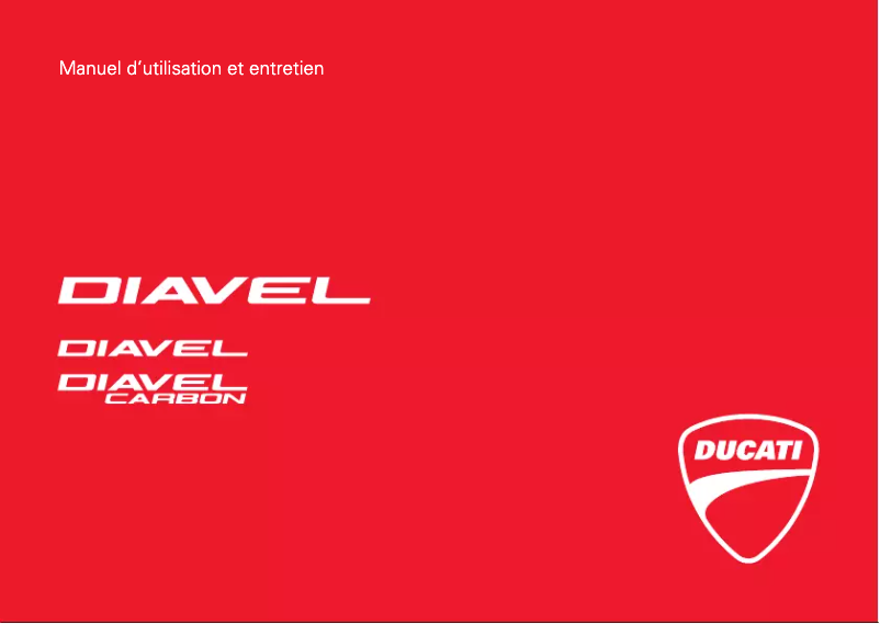 Page 1 de la notice Manuel utilisateur Ducati Diavel Carbon (2016)