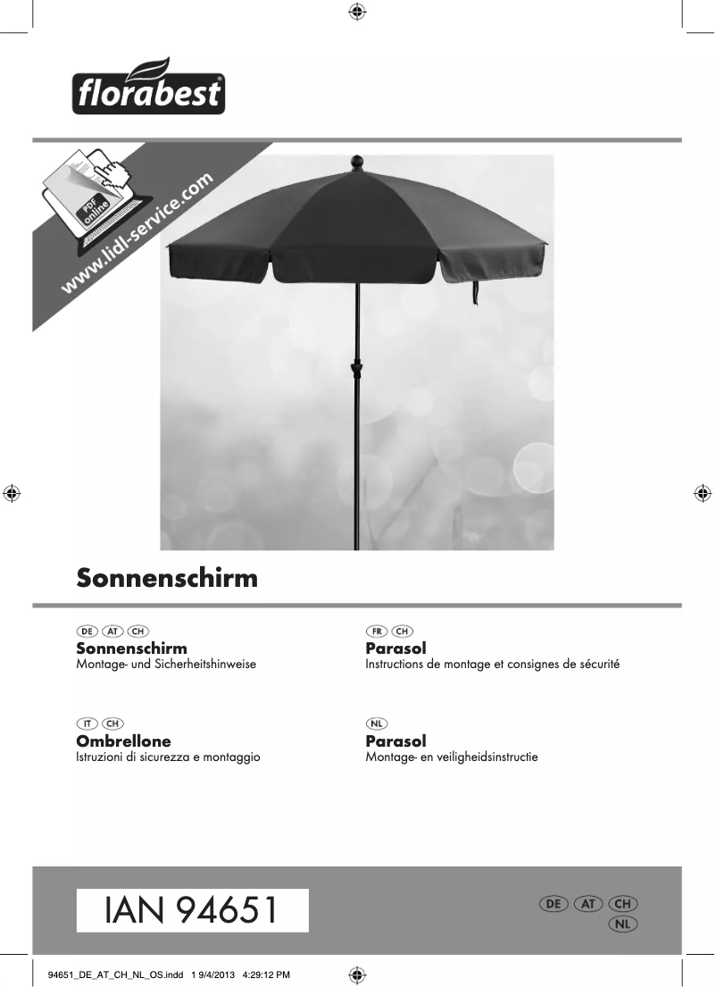 Página 1 del manual Manual de usuario Florabest IAN 94651