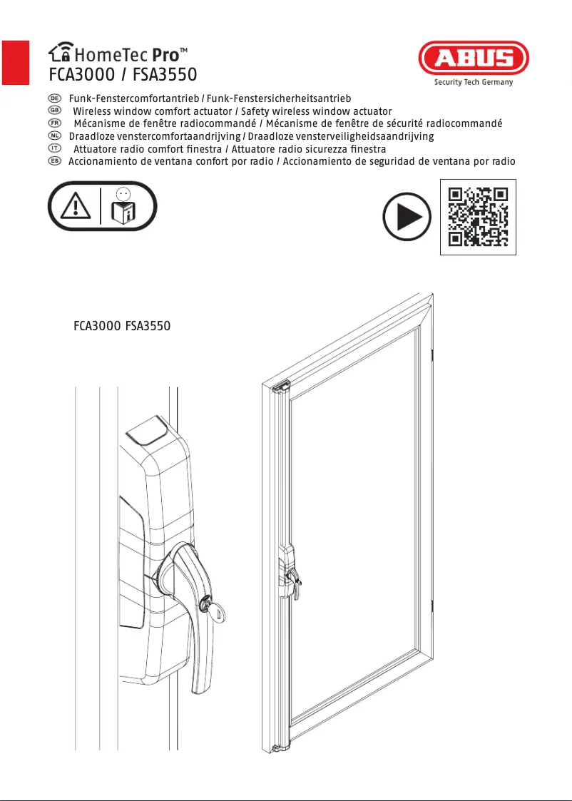 Page n°1 - Manuel utilisateur Abus HomeTec Pro FCA3000