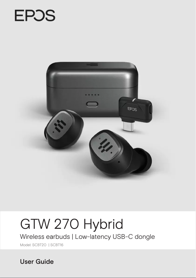 Page 1 de la notice Manuel utilisateur Sennheiser GTW 270 Hybrid