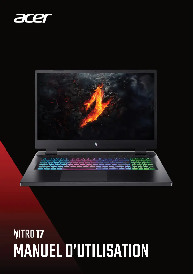 Page n°1 - Manuel utilisateur Acer Nitro 17